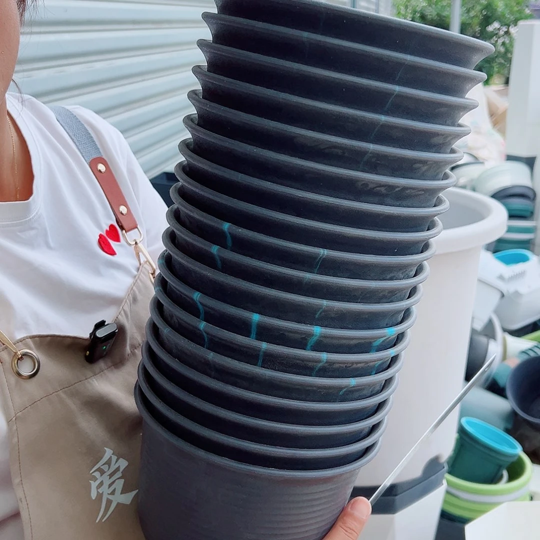 瑕疵仿陶B2#灰黑色8个无托