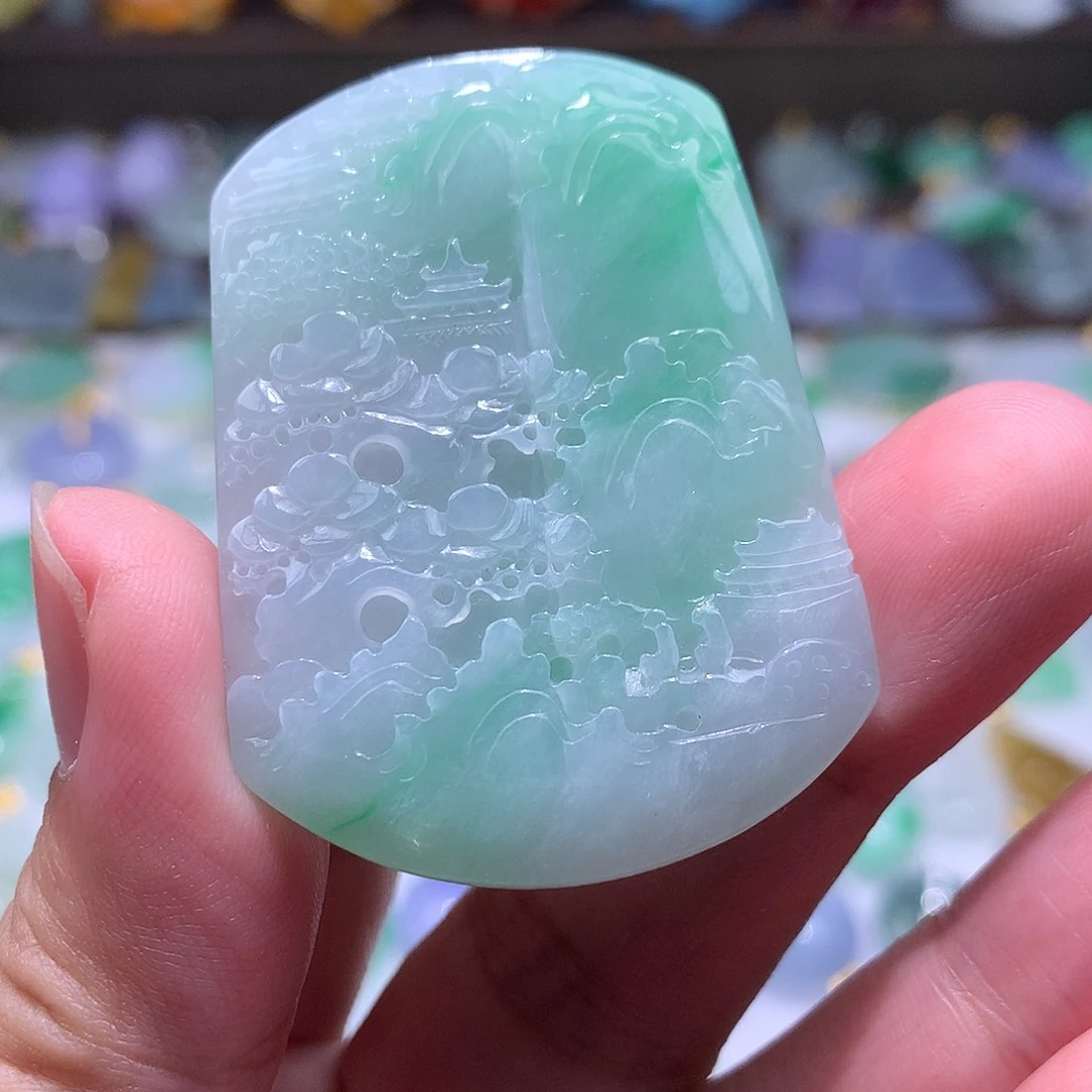 翡翠未镶嵌颈饰翡翠