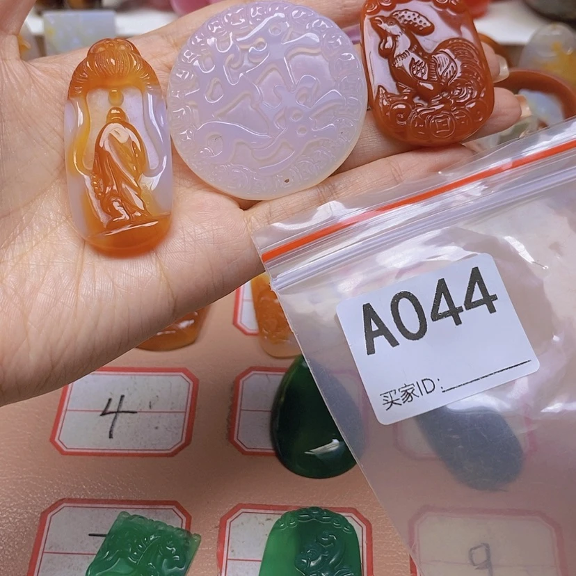 【闪购商品】玛瑙/玉髓颈饰未镶嵌用****3