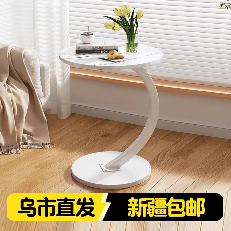 新疆包邮网红小茶几简易家用迷你边几角几小户型床头圆形边桌边柜