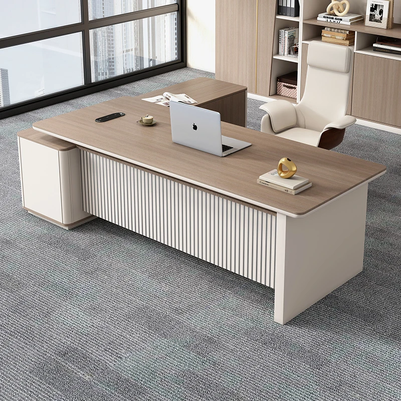 老板桌办公桌简约现代高端总裁桌大班台董事长办公室电脑桌椅组合