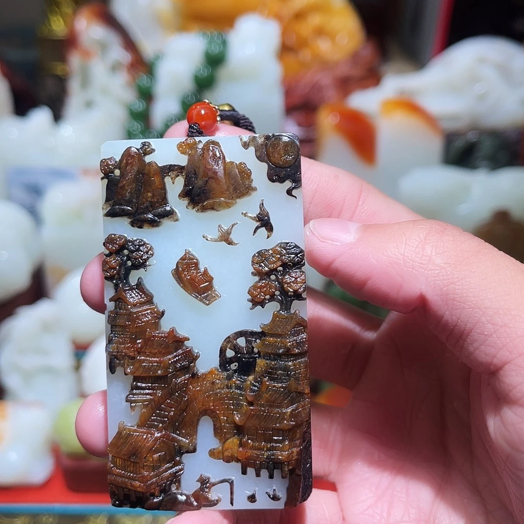 和田玉未镶嵌颈饰