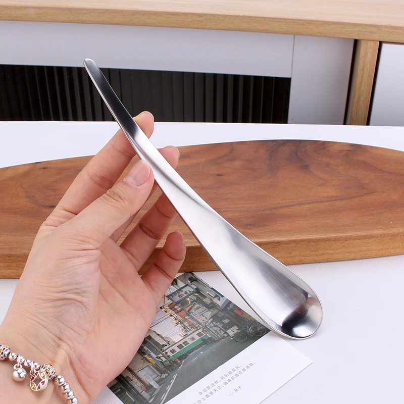 沃格艾乐18/10不锈钢VE歪柄水滴勺长19.8cm 宽3.2cm 重68g厚1.5mm