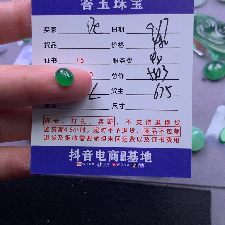 颈饰未镶嵌翡翠D****)