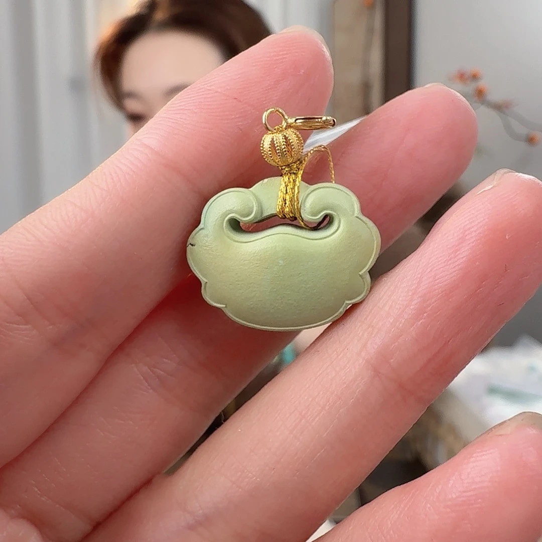 绿松石18K金镶嵌珠宝半成品