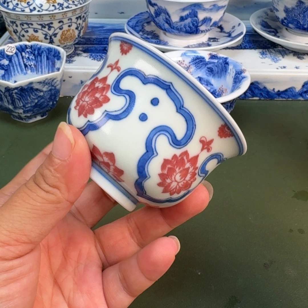 景德镇纯手绘茶具圆圆223
