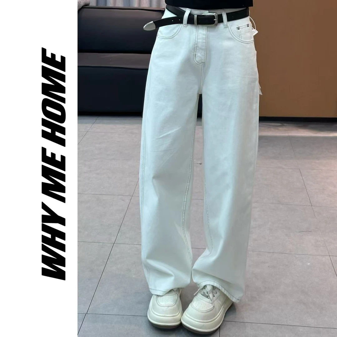 【十月-老钱白牛】巨显瘦显比例窄窄直筒牛仔裤256502