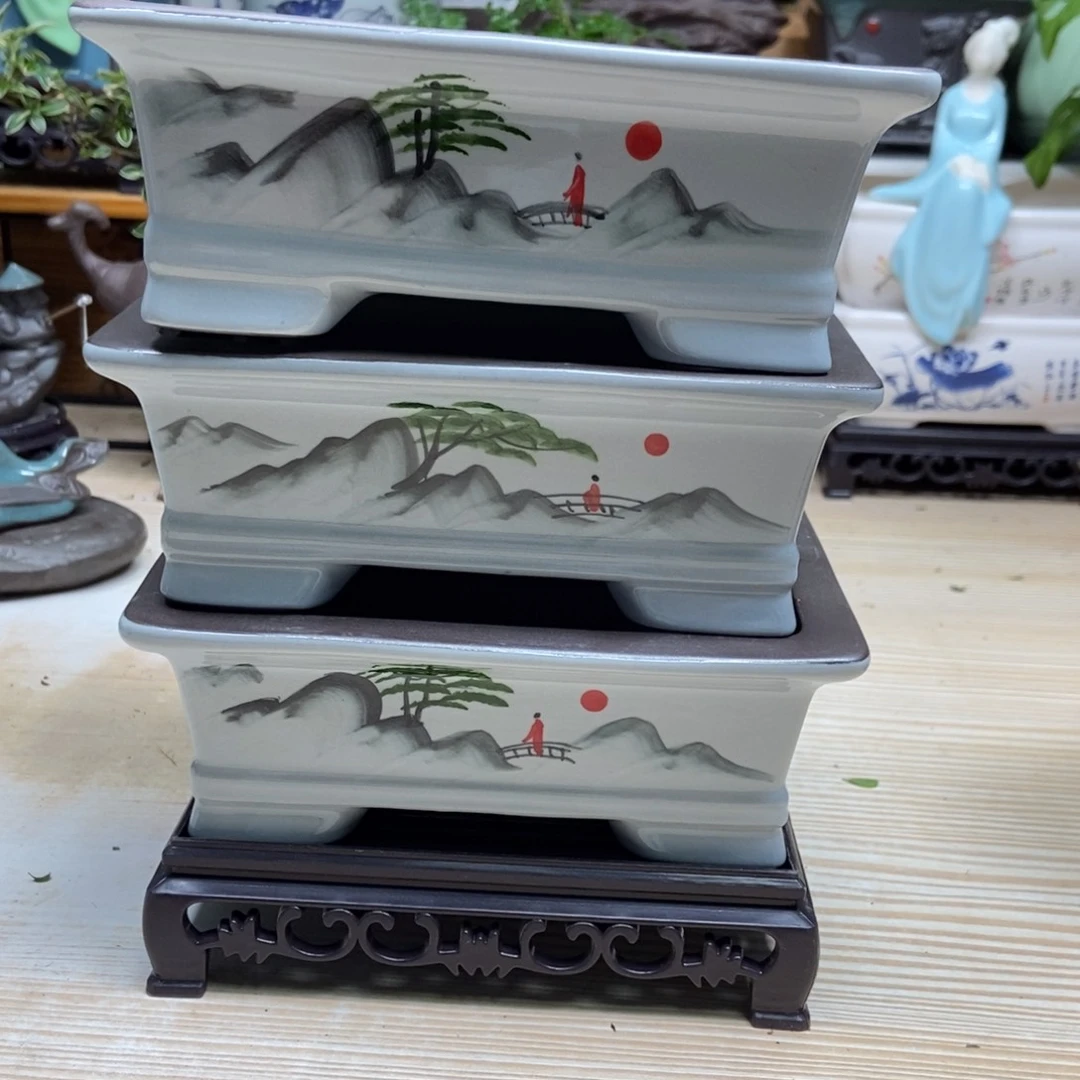 瓷片陶瓷花盆陶瓷艺术