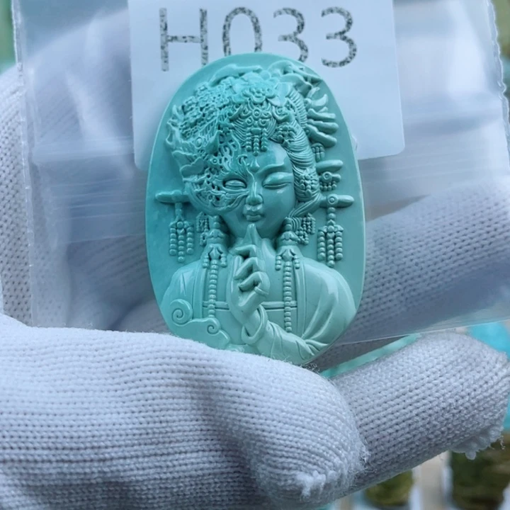 武***绿松石未镶嵌珠宝奇石