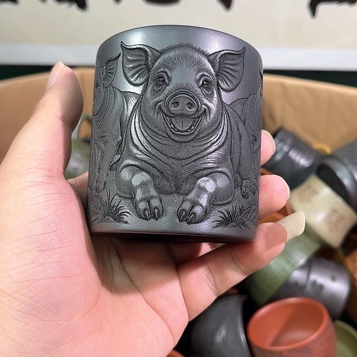 茶杯紫砂全手工紫砂主人杯