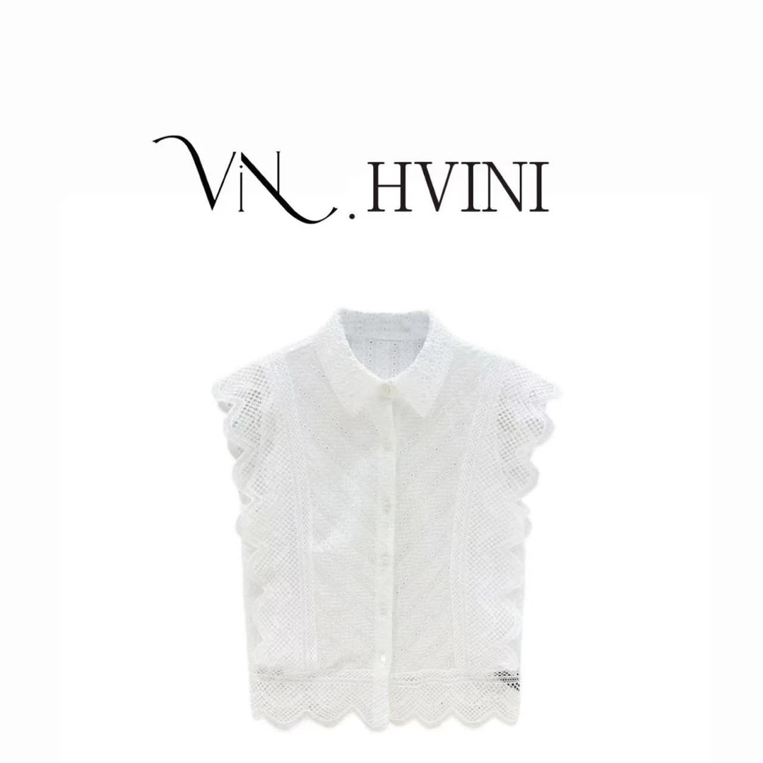 【云漫川雨】2025春季新款时尚气质轻奢休闲马甲上衣H1919