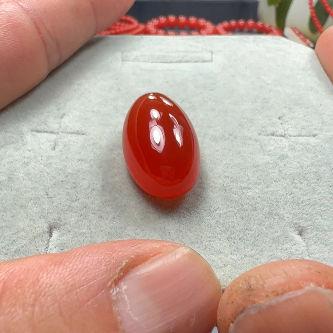 南红玛瑙天然原矿蛋面未镶嵌念*悠