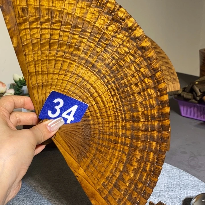 金丝楠窗***月金丝楠木扇子