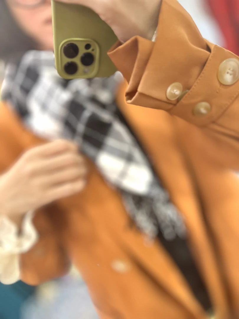 韩系百搭长款西装外套女秋冬外套