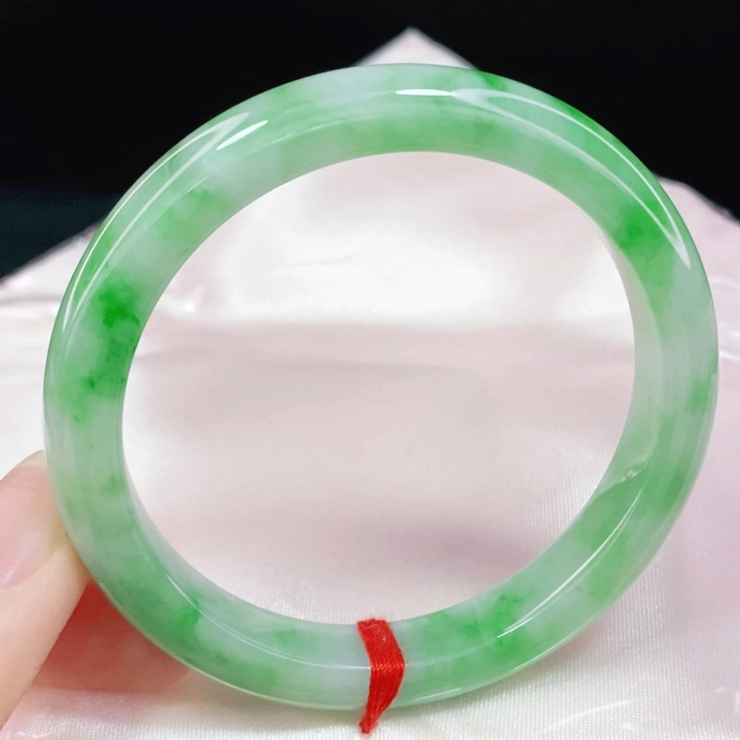 未镶嵌手镯翡翠53.6正圈