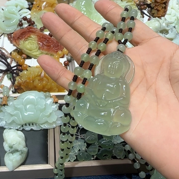 蛇纹石玉未镶嵌吊坠用****5