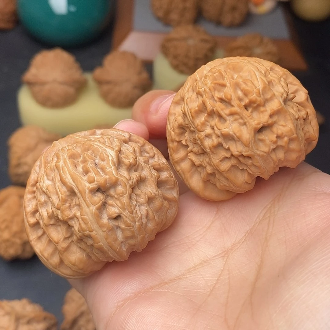 把件文玩核桃球白全品43