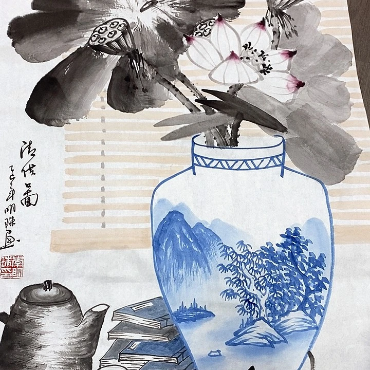 手绘国画作品欣赏9999