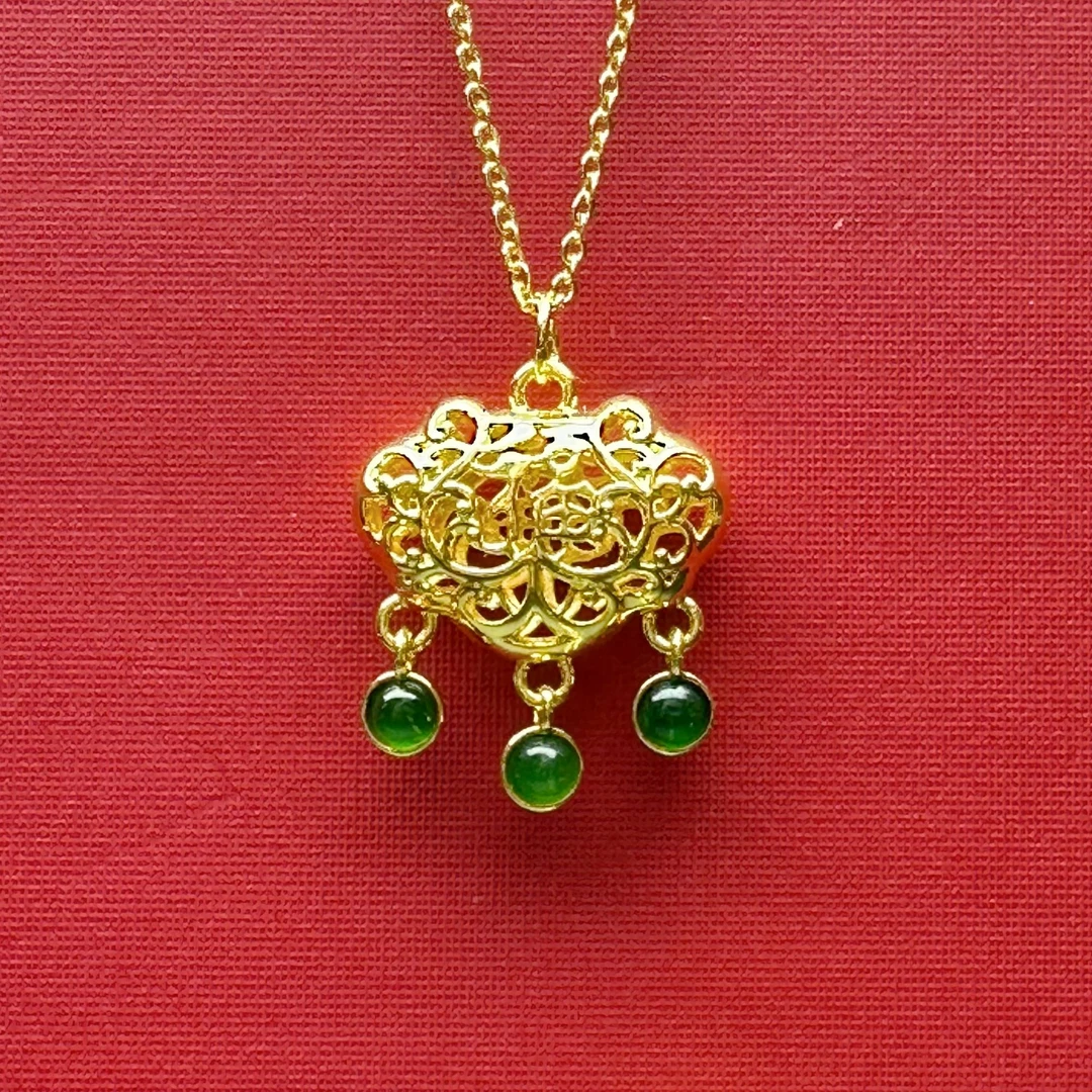 【质检发货】MR福字古法锁包大气（赠合金链）