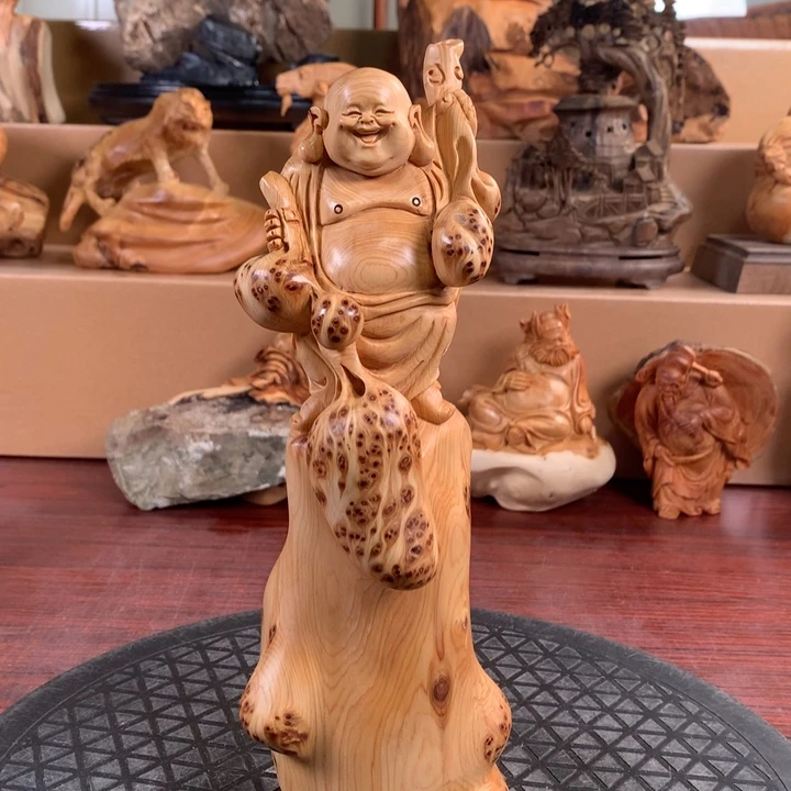 柏木（崖柏）根雕手把件