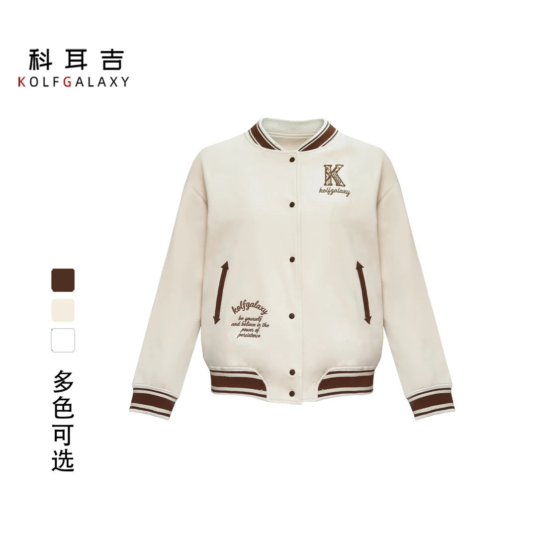 高尔夫服装女款运动棒球服外套休闲棒球领宽松时尚韩版夹克外套