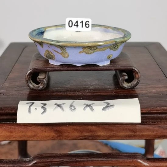 陶手工手绘大德堂釉盆