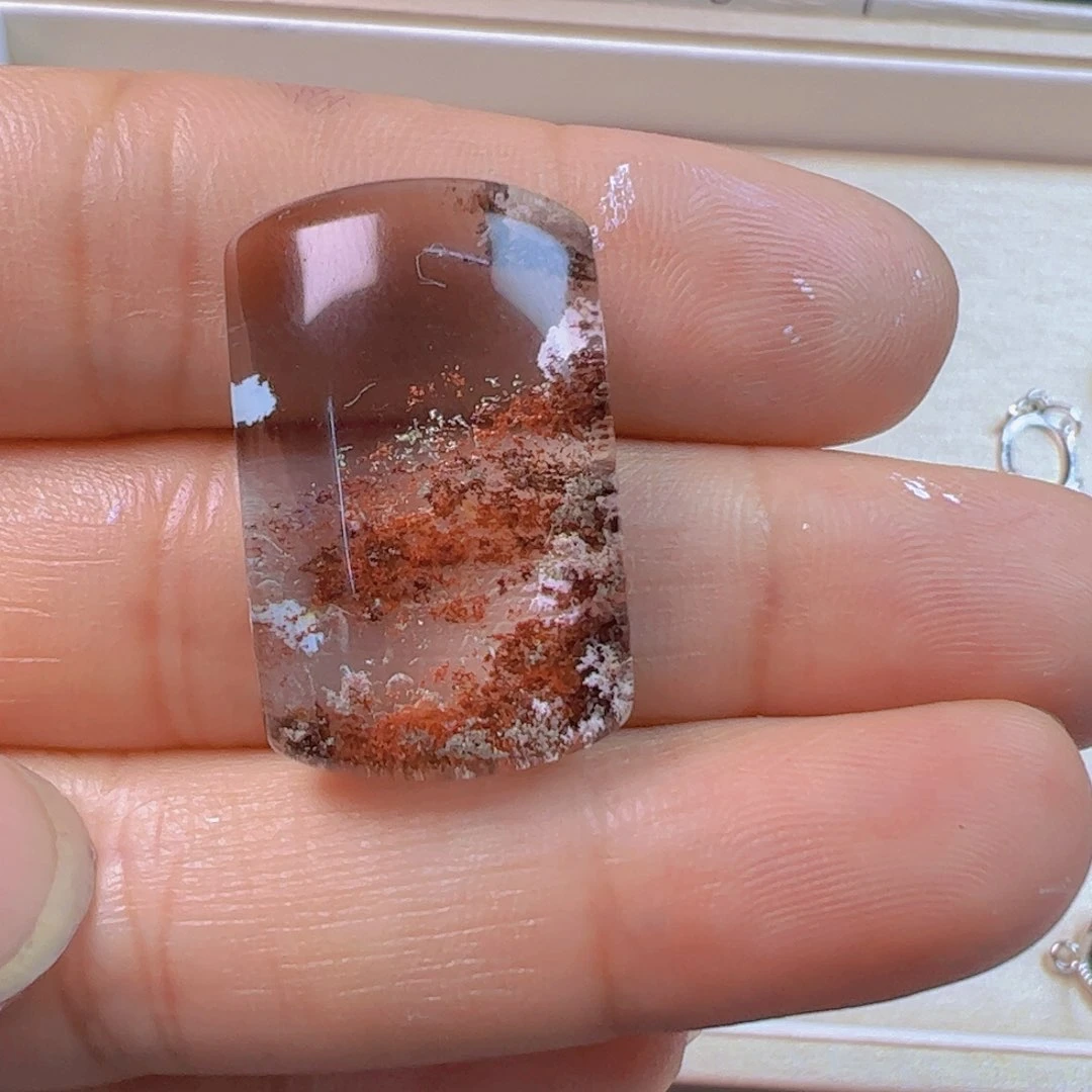 水晶手链银S800镀金镶嵌大*