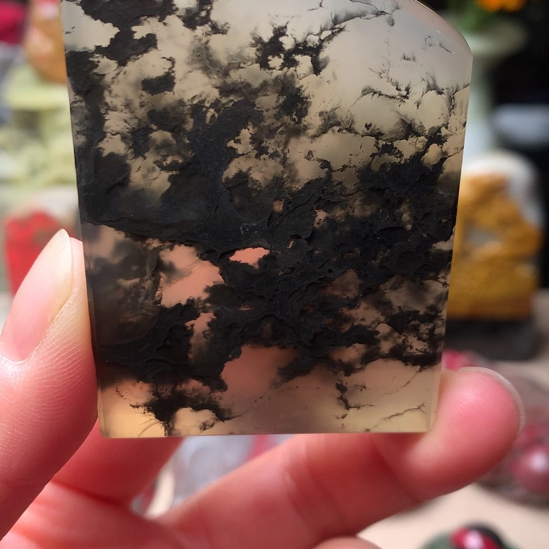昌化石水墨冻精品扁章
