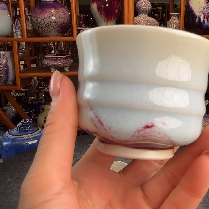 O***界牛家钧窑牛自恒老师钧瓷杯