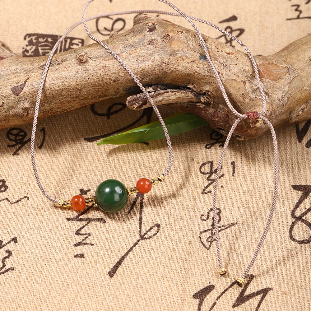 【金玉良缘】碧玉大单珠吊坠