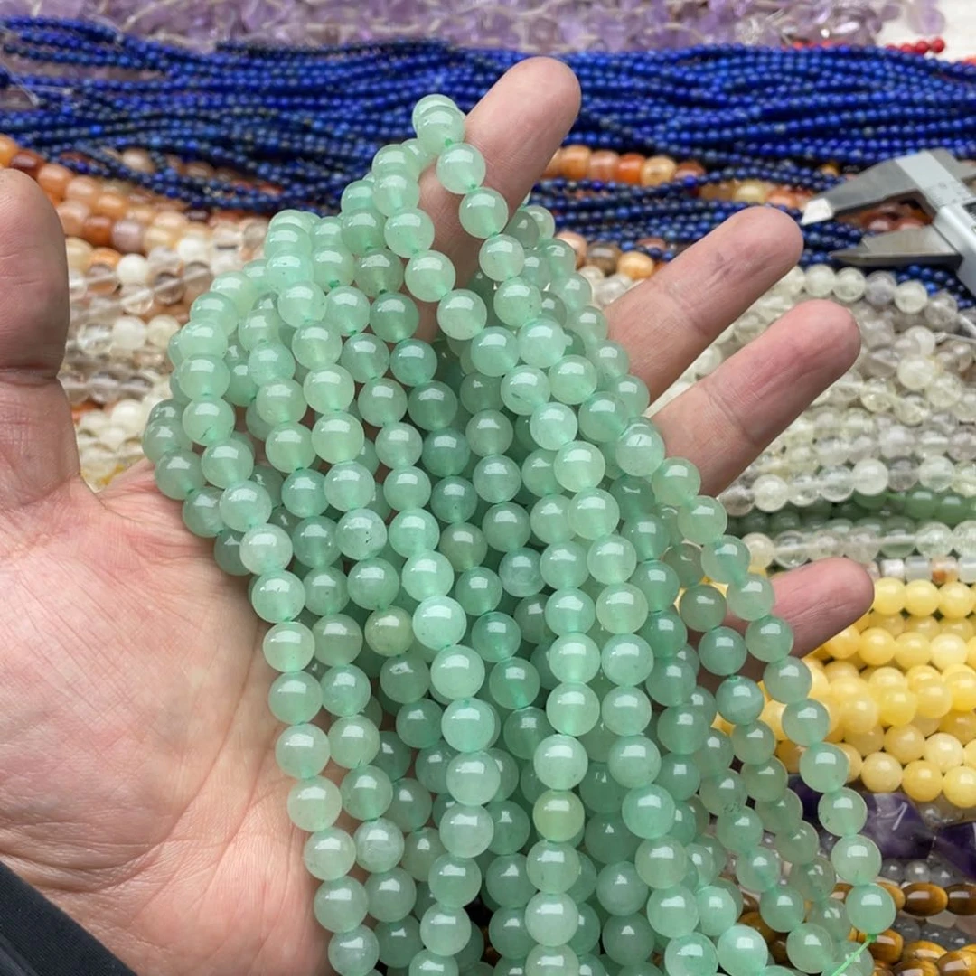 玛瑙/玉髓珠宝半成品未镶嵌一条装8mm左右东临玉圆珠