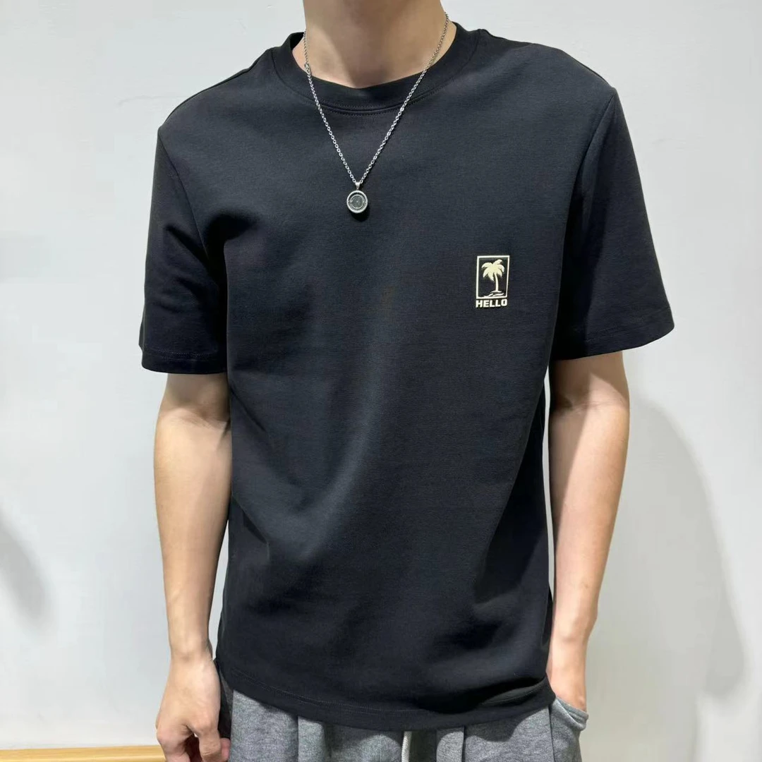 【囍】椰子树印花短袖  77603