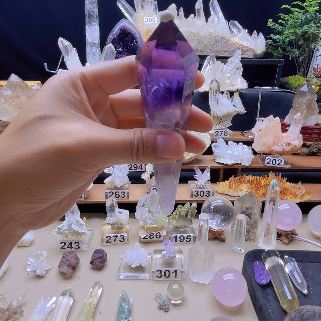 A****石材紫晶权杖