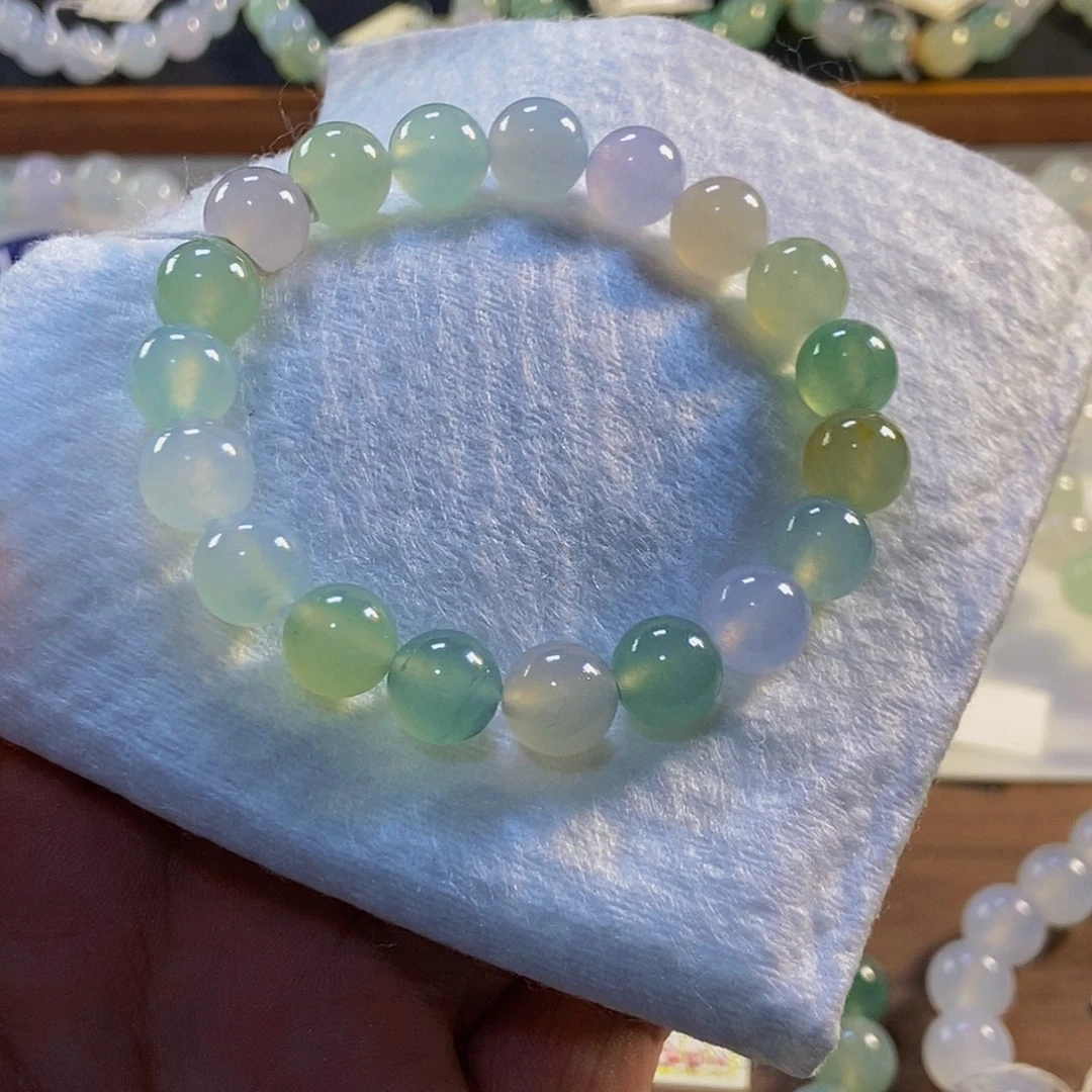 定制翡翠未镶嵌翡翠手串卡10