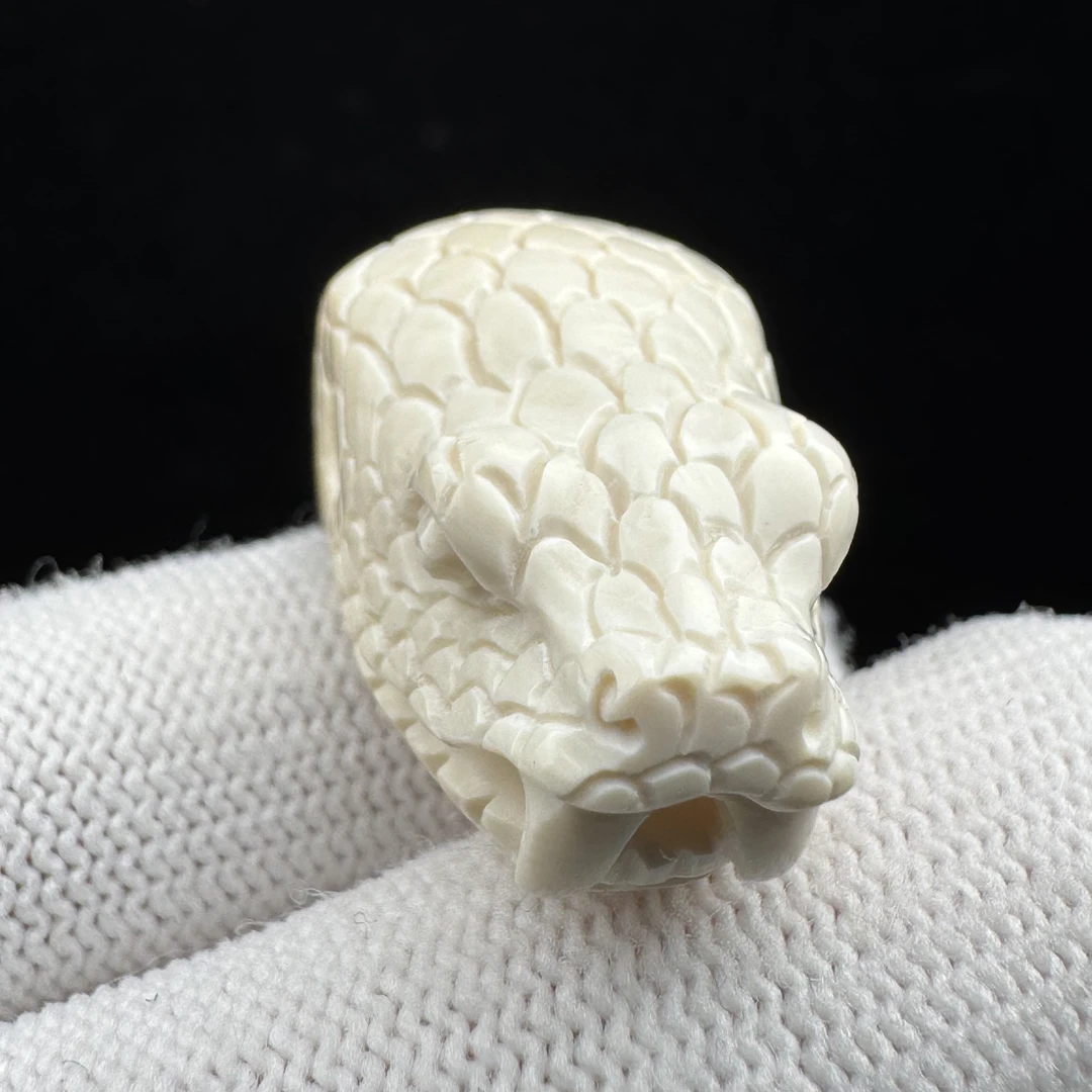 S9007天然猛犸牙 蛇三通16x30.2mm支持鉴定 假一罚四