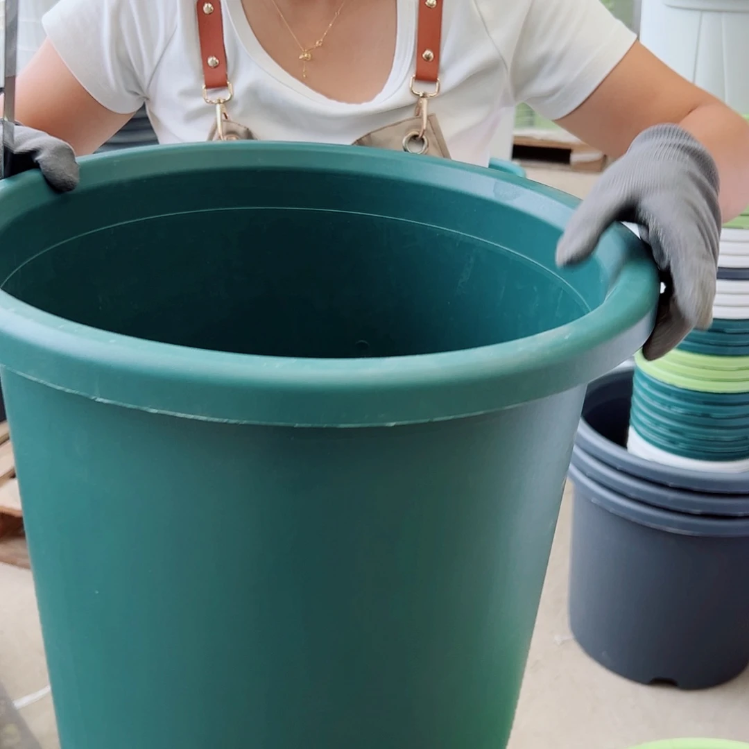 瑕疵四季盆9#墨绿色4个无托