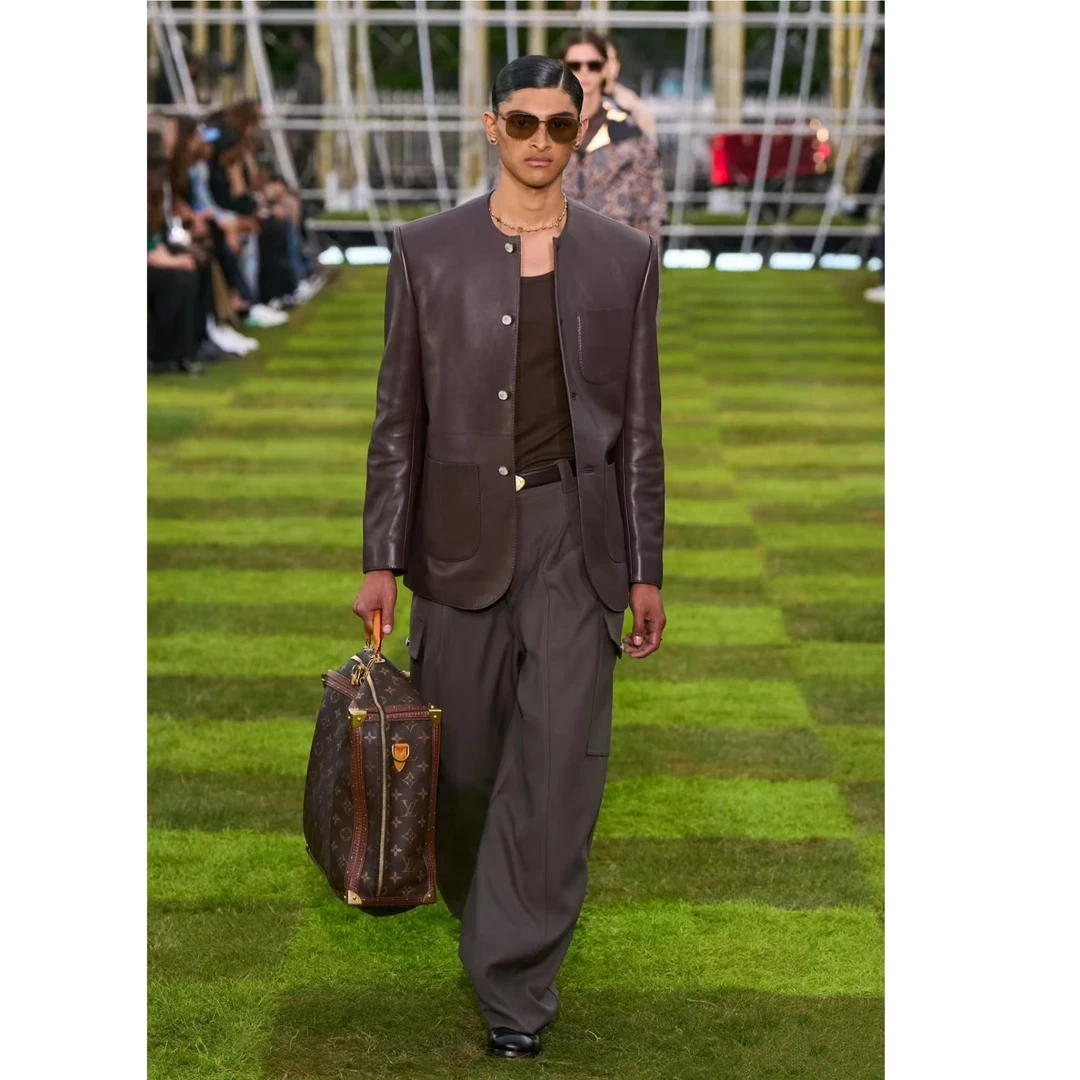 Team Yang-早春新款高奢限定款进口绵羊皮夹克极简老钱外套4211