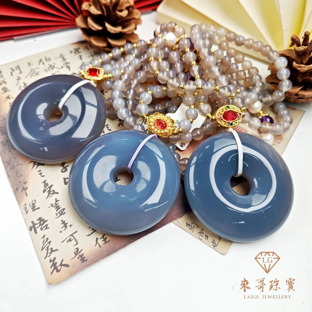 【时尚精品】黑冰平安扣DIY金属项链手链金diy多样性发其一