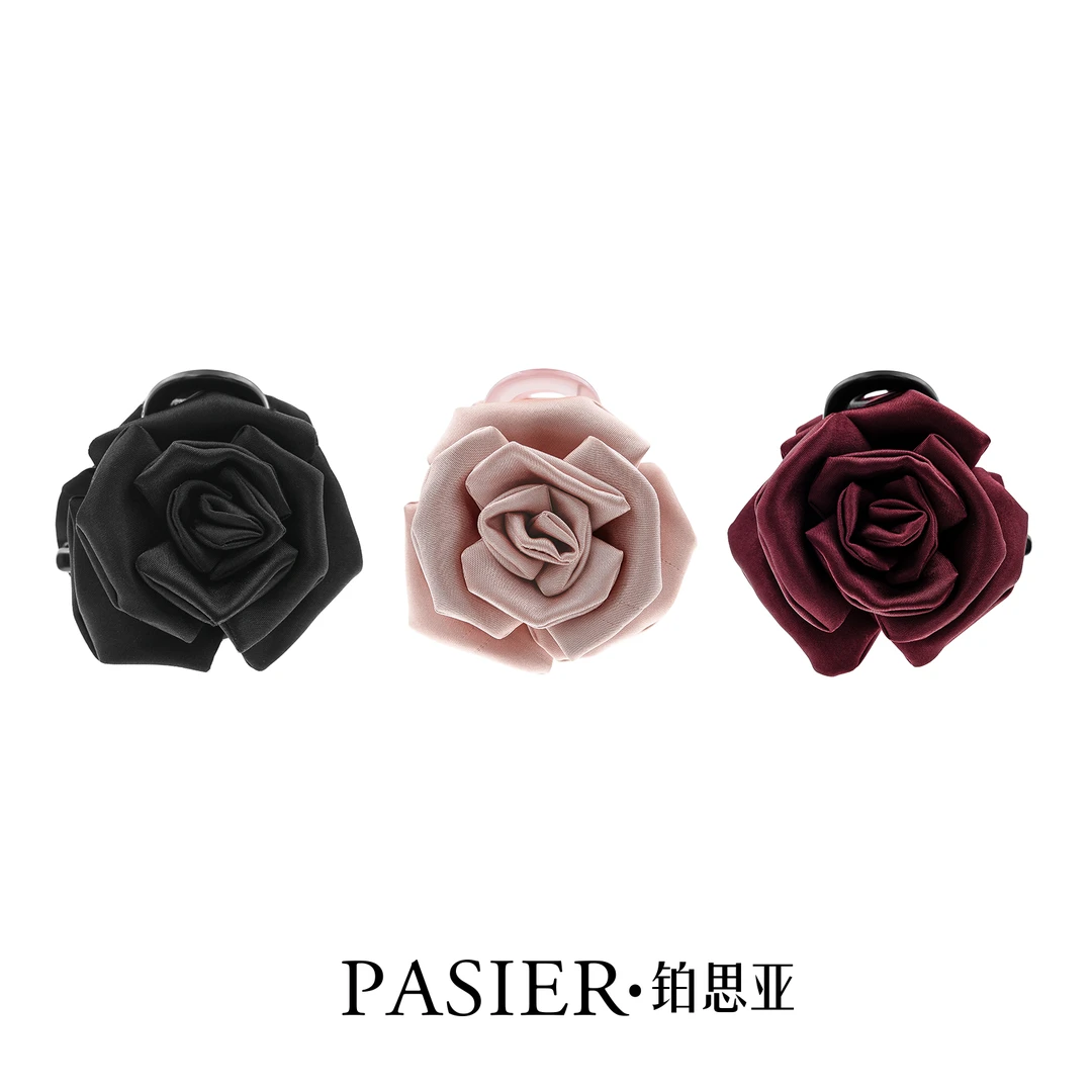 铂思亚 玫瑰故事 优雅气质百搭轻奢8厘米抓夹思思专属 CC1276