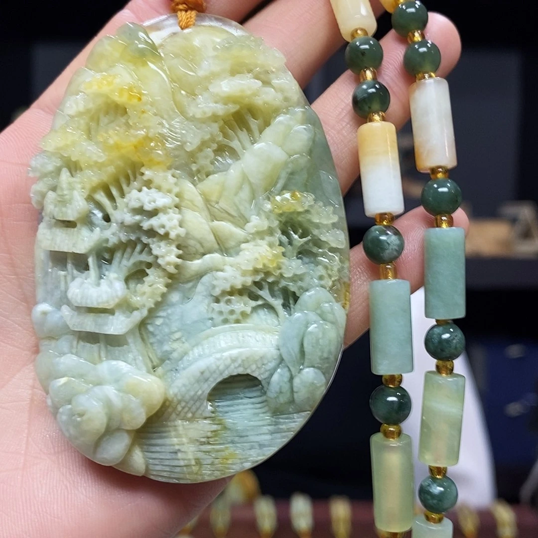 岫玉挂件吊坠未镶嵌