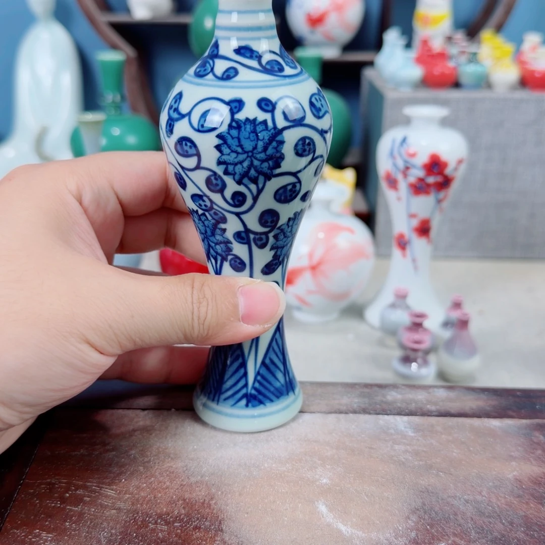 陶瓷手工小花器摆件