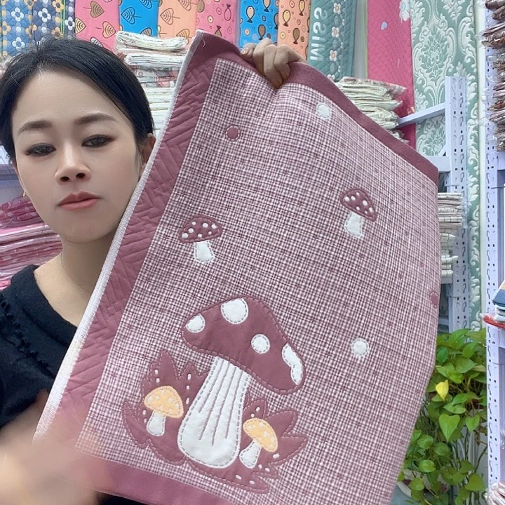 棉豆沙色蘑菇纯棉