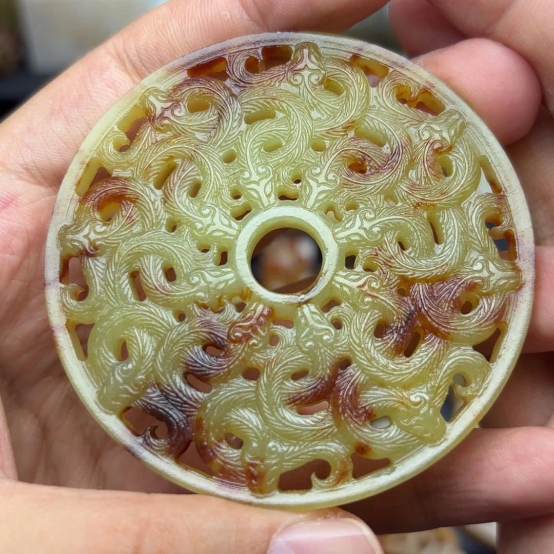 和田玉未镶嵌吊坠(不含链)