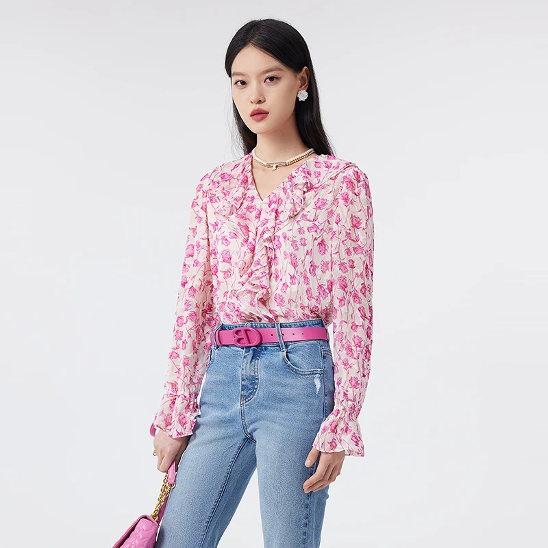 【小七专属】BADINA雪纺衫141M100