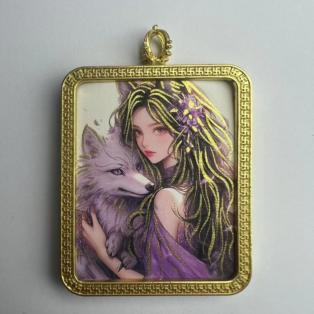 唐卡狐仙九尾狐3*4