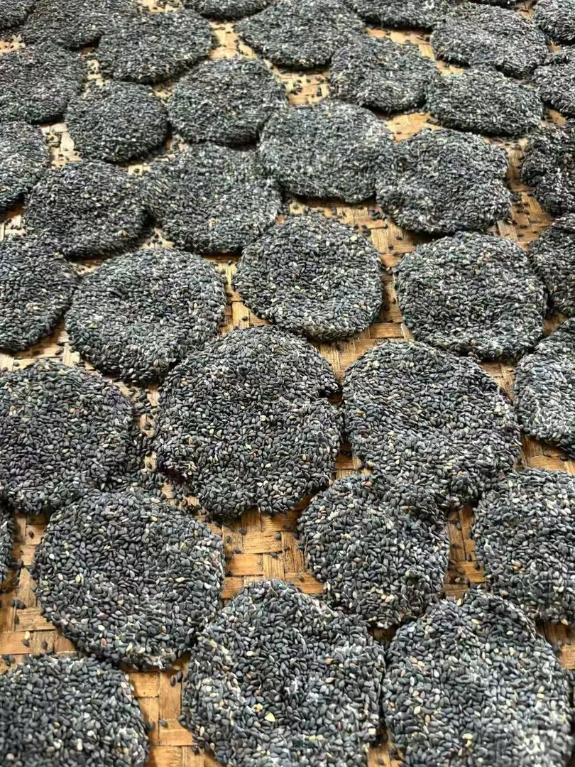 农家手工纯麦芽黑芝麻糖饼老式传统芝麻馋嘴小零食
