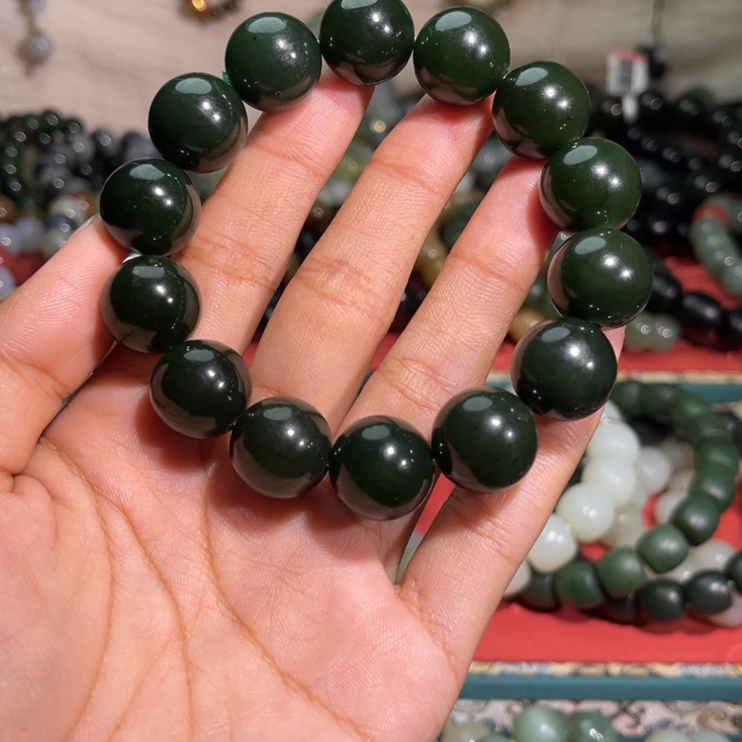 和田玉未镶嵌手链