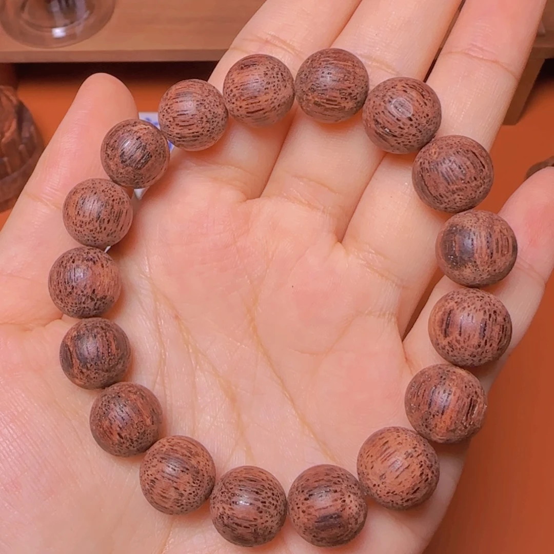 藤类降真香1.2单圈圆珠手串东枝白油