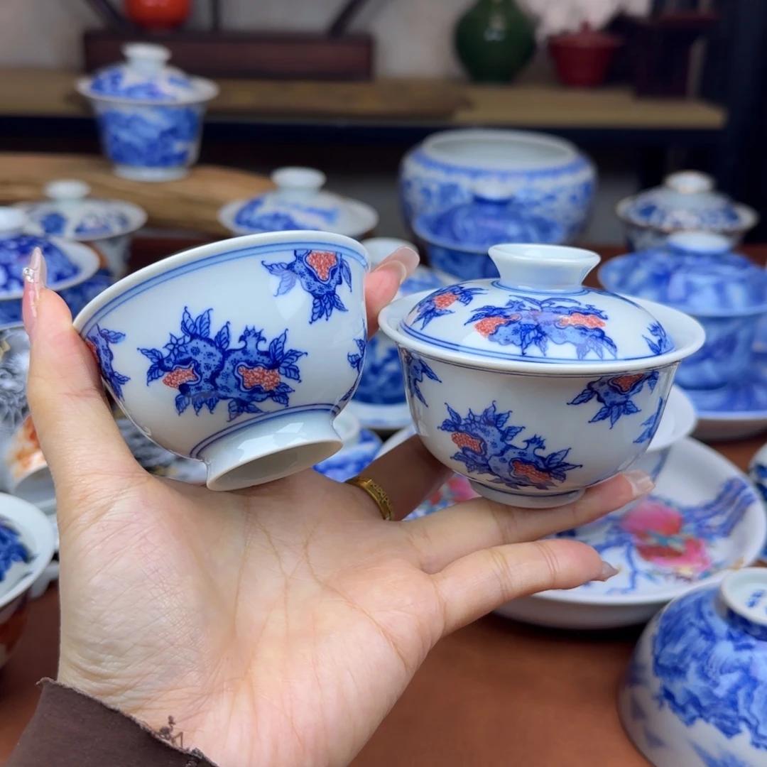 陶景德镇陶瓷手绘一套