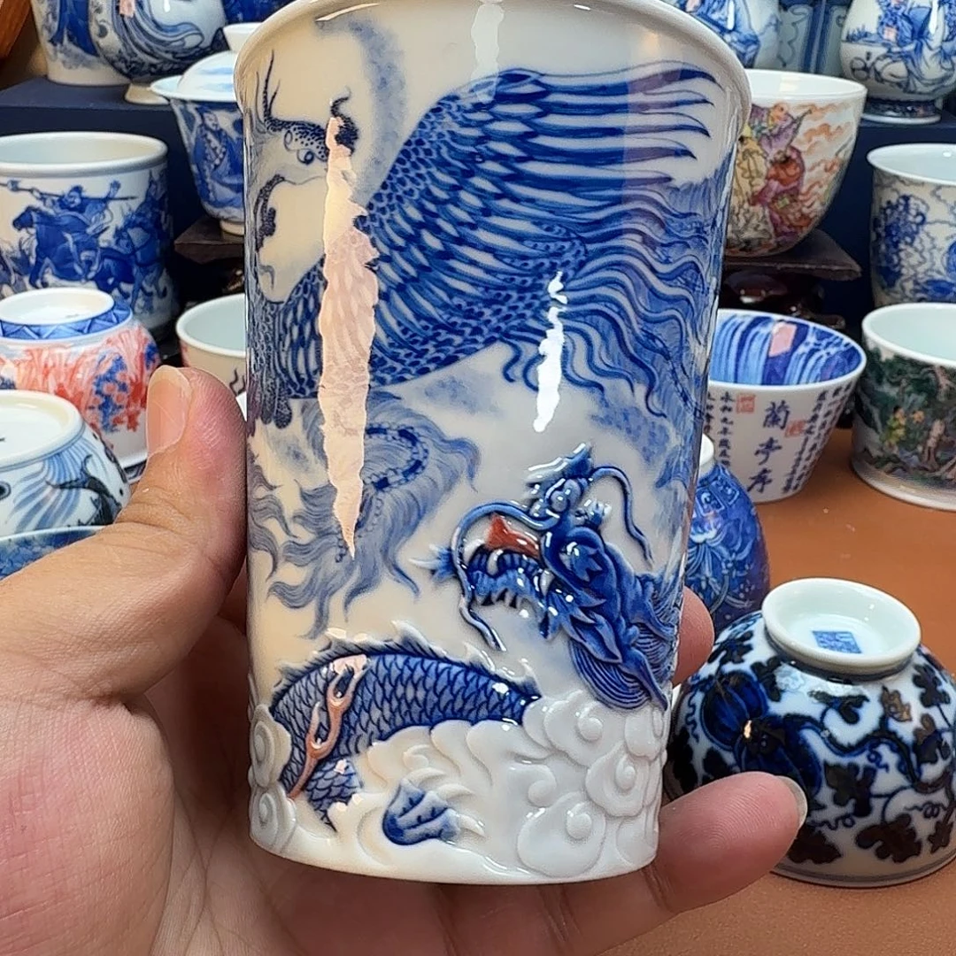 崔***姐杯子景德镇全手工手绘陶瓷